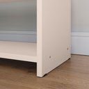 Ver imagem 3 de Sapateira Banco Organizadora de Calçados para Quarto Closet Hall de Entrada Banquinho Safira - Off W