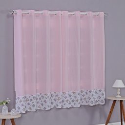 Enxoval de Bebe Kit de Berço Americano Cortina Algodão Menino Menina 9 Peças:urso Rosa - 5