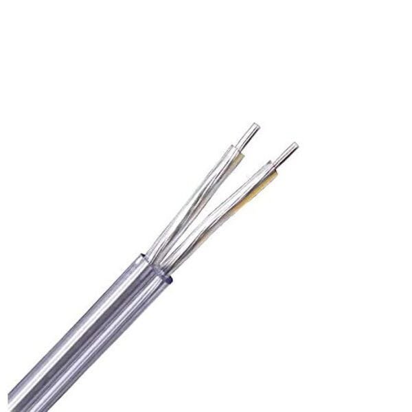 Cabo PP Cristal ou Tecido Preto 2x0,50mm³ Por Metro - 9 METROS - TECIDO PRETO - 1