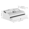 Sofa Cama Lais II com Cama Auxiliar 100% MDF - Branco - 4