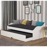 Sofa Cama Lais II com Cama Auxiliar 100% MDF - Branco - 1