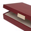 Ver imagem 3 de Caixa Decorativa em Mdf com Revestimento em Pu Vinho 30cm 21083 Mart