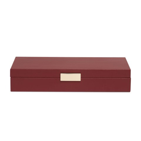Caixa Decorativa em Mdf com Revestimento em Pu Vinho 30cm 21083 Mart