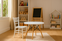 Ver imagem 1 de Kit Mesa Infantil Eames Branca 60cm + 1 Cadeira Tiffany Infantil Branco
