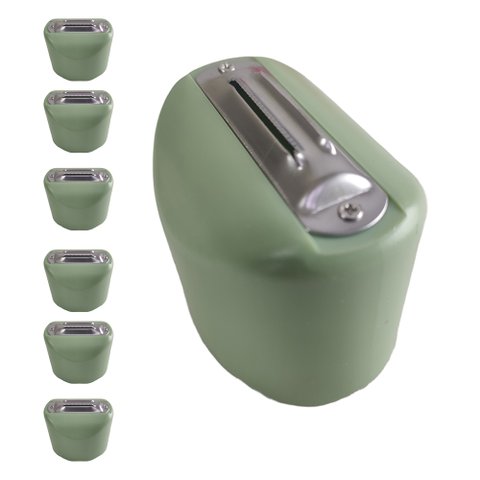 Descascador Manual Fatiador Lamina Inox Kit 6 uni Fatia Legumes Fruta Pratico Cozinha Utensilio