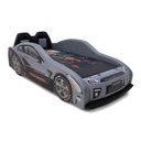 Ver imagem 3 de Cama Carro Extreme Gtr Solteiro Estofada Cabeceira de Banco:cinza
