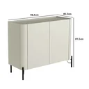 Ver imagem 4 de Buffet Mdf com Gaveta e Porta Lisa L98,5 X A81,5cm Luna/preto F830l