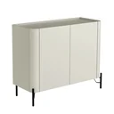 Ver imagem 2 de Buffet Mdf com Gaveta e Porta Lisa L98,5 X A81,5cm Luna/preto F830l