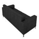 Ver imagem 7 de Sofá Living Decorativo Houston 2 Lugares 200cm Pés em Metal Pu Preto G33 - Gran Belo