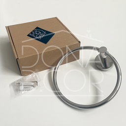 Suporte Porta Toalha Argola Toalheiro Inox Cromado Porta Toalha de Rosto Redondo Acessório Banheiro - 5