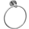 Suporte Porta Toalha Argola Toalheiro Inox Cromado Porta Toalha de Rosto Redondo Acessório Banheiro - 1