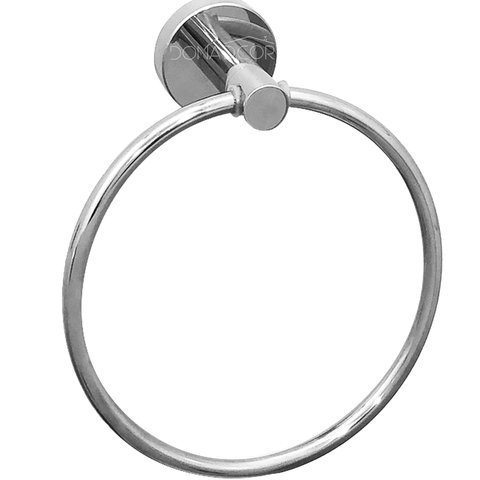 Suporte Porta Toalha Argola Toalheiro Inox Cromado Porta Toalha de Rosto Redondo Acessório Banheiro