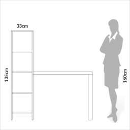 Escrivaninha para Escritório 100% Mdf Industrial - 4