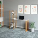 Ver imagem 1 de Escrivaninha Mesa Escritório 100% Mdf Industrial