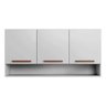 Armário de Cozinha Aéreo New 3 Portas com Nicho Arte Móveis - 2
