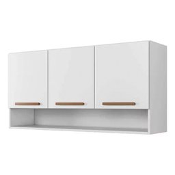 Armário de Cozinha Aéreo New 3 Portas com Nicho Arte Móveis - 1