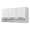 Armário de Cozinha Aéreo New 3 Portas com Nicho Arte Móveis - 1