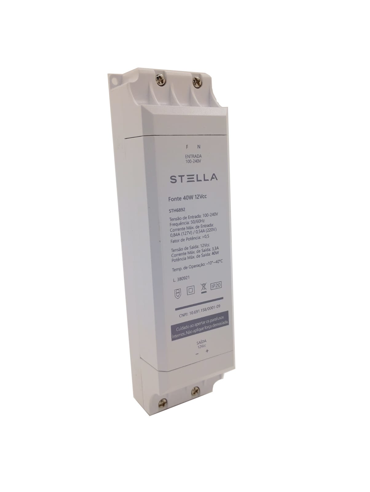Fonte Profissional para LED 12V 40W IP 20 Stella - STH6892 - 3