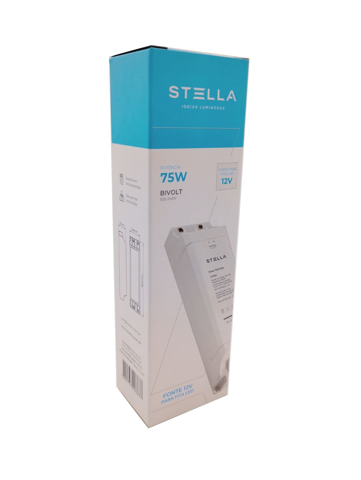 Fonte Profissional para LED 12V 75W IP 20 1 Stella - STH6893 - 3