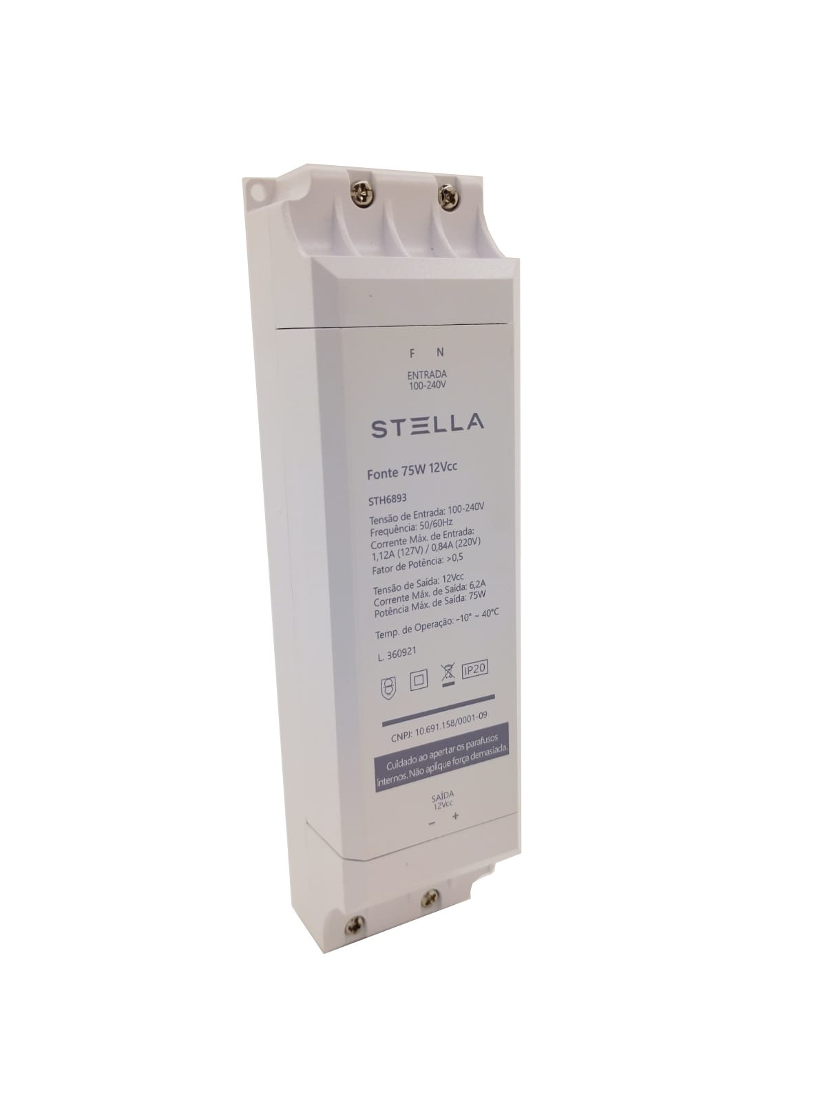 Fonte Profissional para LED 12V 75W IP 20 1 Stella - STH6893 - 4
