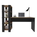 Ver imagem 4 de Mesa para Escritório Estilo Industrial com Estante