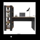 Ver imagem 1 de Mesa para Escritório Estilo Industrial com Estante