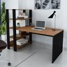 Mesa para Escritório Estilo Industrial com Estante - 2