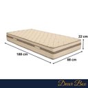 Ver mais imagens de Cama Box Solteiro Colchão Molas Ensacadas Confortável Caribe
