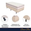 Ver imagem 3 de Cama Box Solteiro Colchão Molas Ensacadas Confortável Caribe