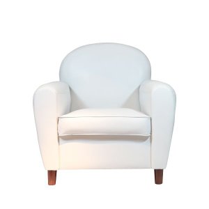Poltrona Charme Geo | Pu Branco - Goods Br