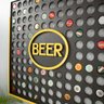 Porta Tampinhas em MDF Preto e Amarelo Beer - 50x50cm - 3