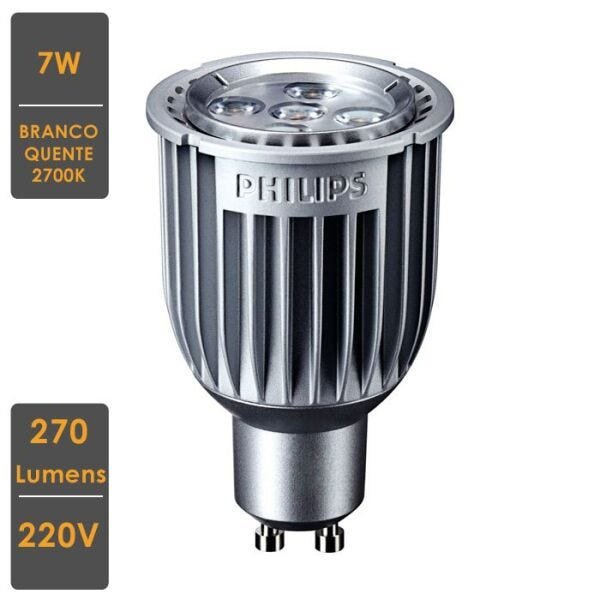 Lâmpada Masterled Spot Mv 7W Gu10 2700K 220V Dimtone