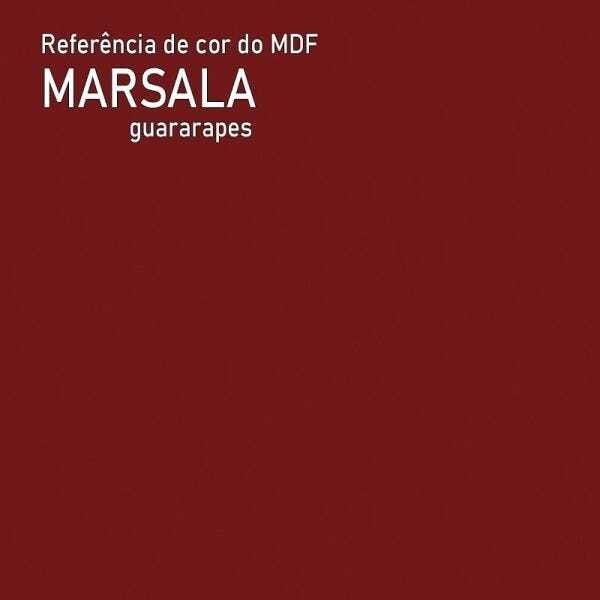 Estante de Metalon e Madeira para Sala de Estar Ladder Marsala - 1,50x0,40x2,00m - 4