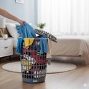 Ver imagem 7 de Cesto Roupa Suja Telado Gigante 60 Litros Organizador