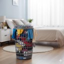 Ver imagem 5 de Cesto Roupa Suja Telado Gigante 60 Litros Organizador