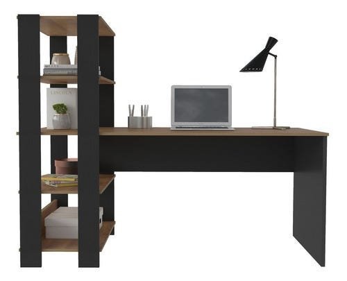 Combo Escrivaninha Home Office Match e Estante Estilo Industrial - 3