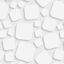 Ver imagem 2 de Kit 6 Rolos Papel de Parede Adesivo Abstrato 3d Branco 05 - 3,0m