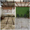 Ver imagem 5 de Tapete Decorativo de Grama Sintética - 100x200cm, 11mm