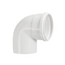 Ver imagem 1 de Kit 2 Joelho Esgoto 90º Branco 100mm - Krona