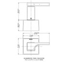 Ver imagem 2 de Acabamento para Registro Docol Kira (Fabrimar) 1.1/2" e 1.1/4" Lado Esquerdo Chrome