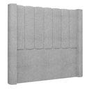 Ver imagem 1 de Cabeceira Casal King Cama Box 195cm Claire I02 Bouclê Cinza - Mpozenato