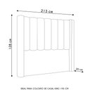 Ver imagem 4 de Cabeceira Casal King Cama Box 195cm Claire I02 Bouclê Cinza - Mpozenato