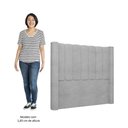 Ver imagem 5 de Cabeceira Casal King Cama Box 195cm Claire I02 Bouclê Cinza - Mpozenato