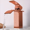 Ver imagem 4 de Torneira Moncomando Misturador Banheiro Lavabo Berlim Rose Gold Demima