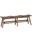 Ver imagem 1 de Banco Decorativo para Varanda Cozinha 3 Lugares Eden 149cm Madeira Maciça Rustic Brown - Gran Belo