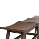 Ver imagem 6 de Banco Decorativo para Varanda Cozinha 3 Lugares Eden 149cm Madeira Maciça Rustic Brown - Gran Belo