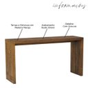 Ver imagem 2 de Aparador para Sala de Estar Flauer com Gravura Madeira Maciça Rustic Brown