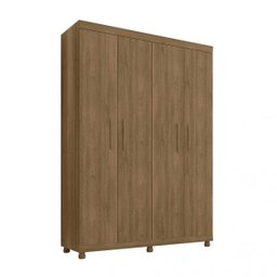 Guarda-roupa Solteiro 4 Portas 3 Gavetas Móveis Lanza - 1