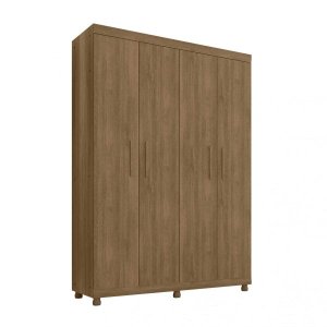 Guarda-roupa Solteiro 4 Portas 3 Gavetas Móveis Lanza