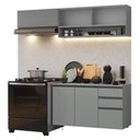 Ver imagem 7 de Armário de Cozinha Compacta Suspenso 200cm Nice Madesa 11 Cinza